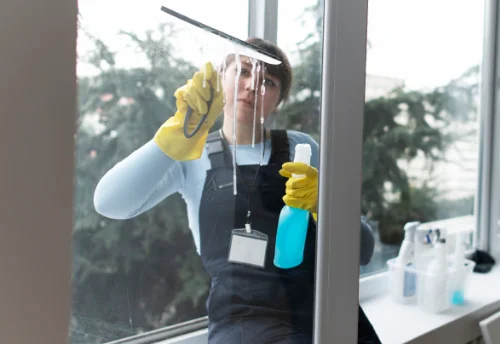 Nettoyage de vitres intérieures et extérieures à la Petite-Boissière